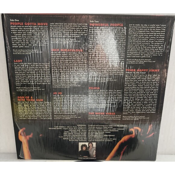 Gino Vannelli Powerful People Vinyl LP- AM Records SP 3630-1974 Pitman Pressing - Picture 2 of 7